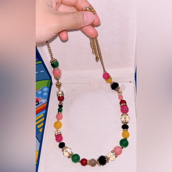 ALDO Colourful Stones Long Necklace - RARE FIND - Picture 5 of 6